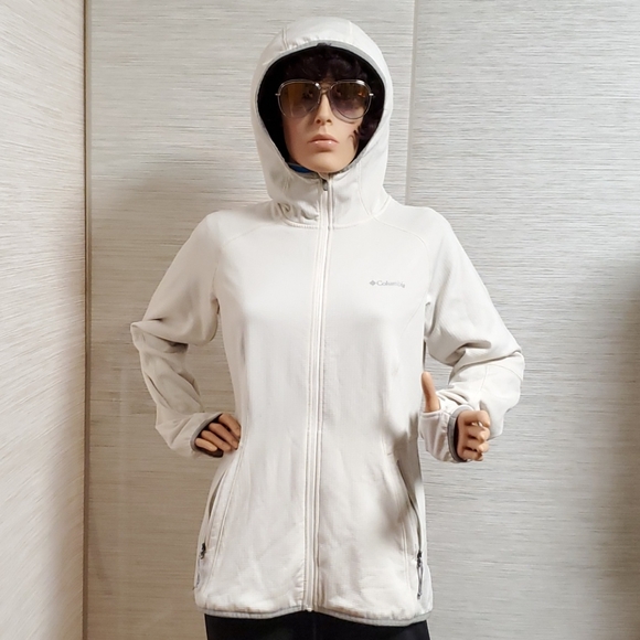 New Active  Hooded Fleece Columbia Jacket sz M - Picture 2 of 8